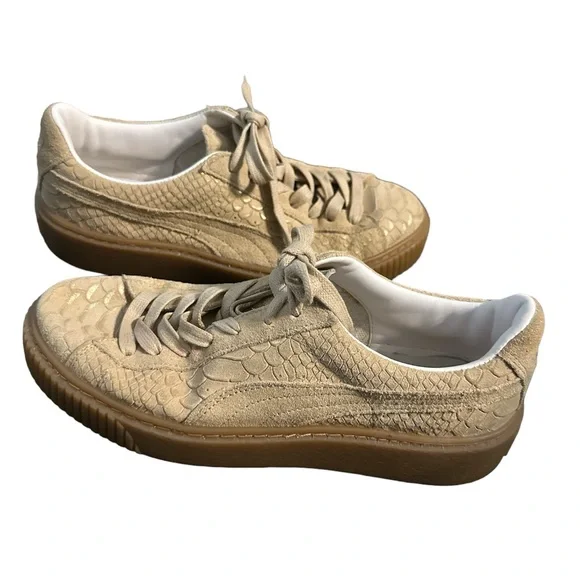 Pumas size 10 tan EUC - Picture 2 of 5